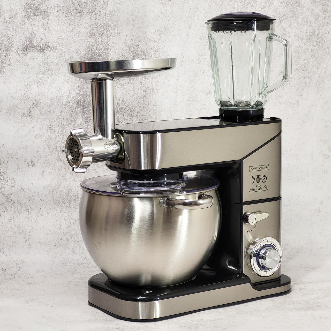 Impastatrice Planetaria Royalty Line 2500W 10 Litri | Robot da Cucina 3 in 1 in Acciaio INOX