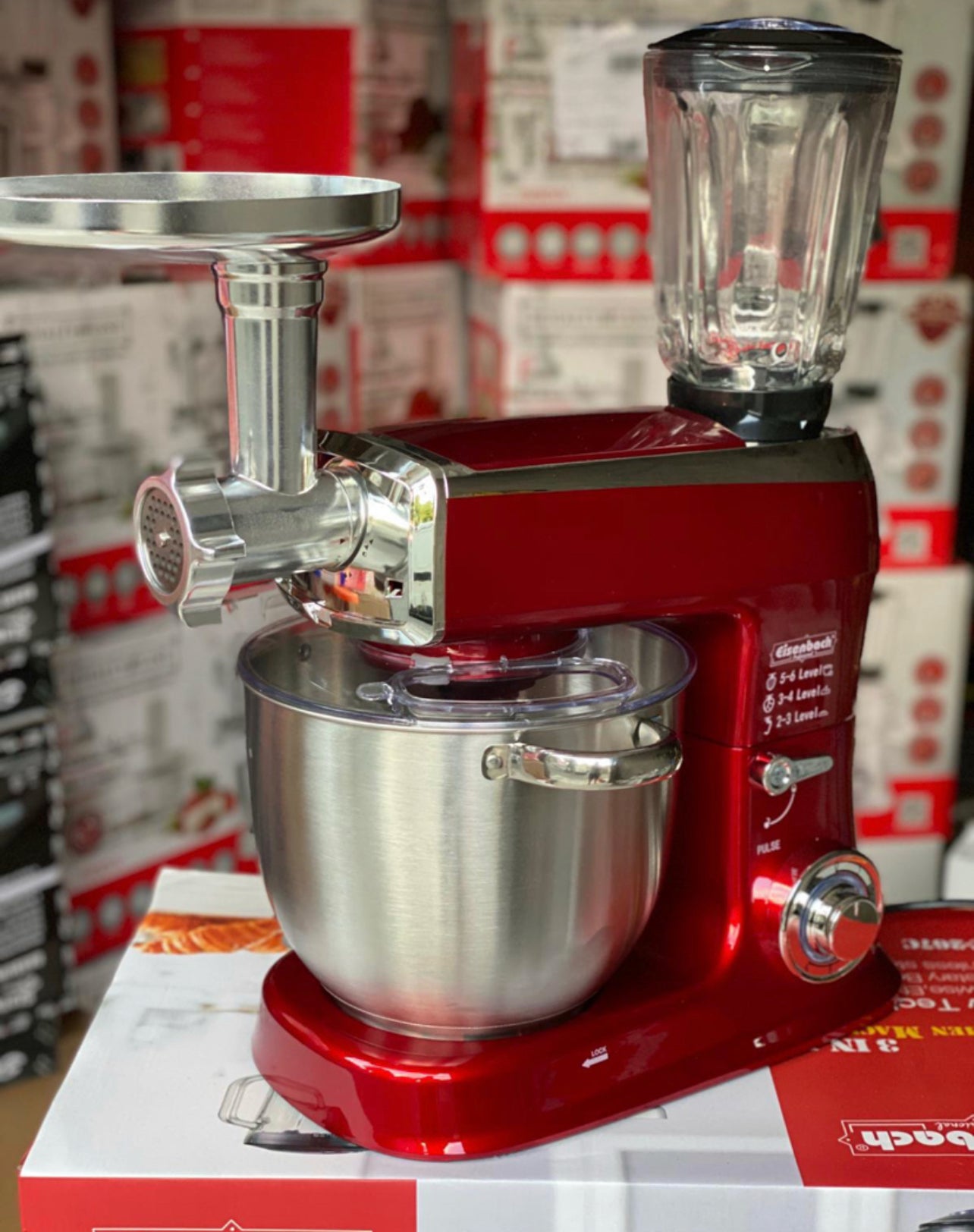 Impastatrice Planetaria 2100W 7.5 Litri | Robot da Cucina 3 in 1 Compatto in Acciaio INOX