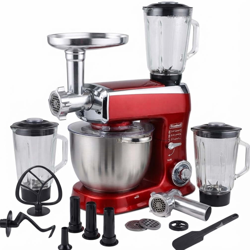 Impastatrice Planetaria 2100W 7.5 Litri Robot da Cucina 3 in 1