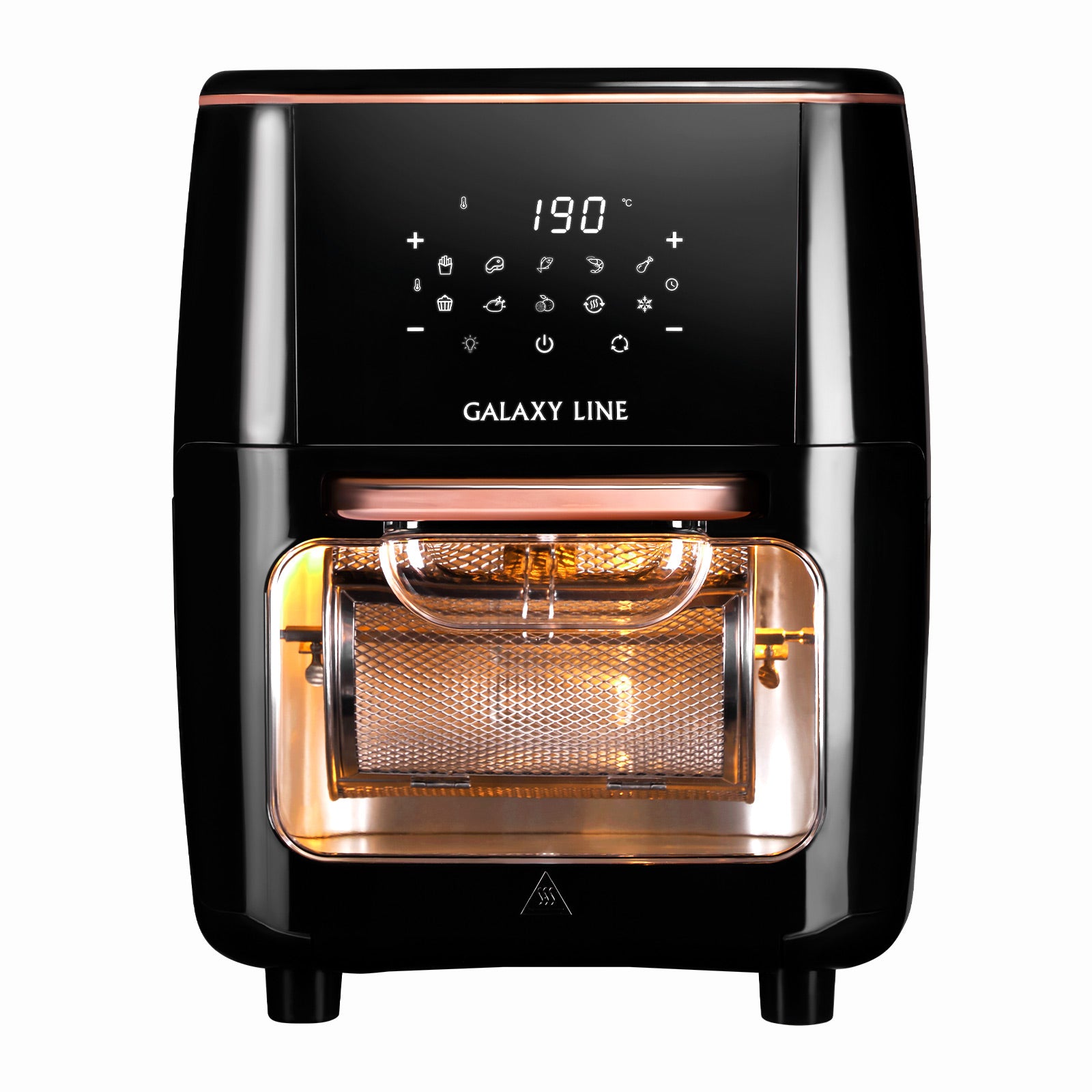 Friggitrice ad Aria 12 Litri XL 1700W | Forno Multifunzione, Girarrosto ed Essiccatore con 10 Programmi