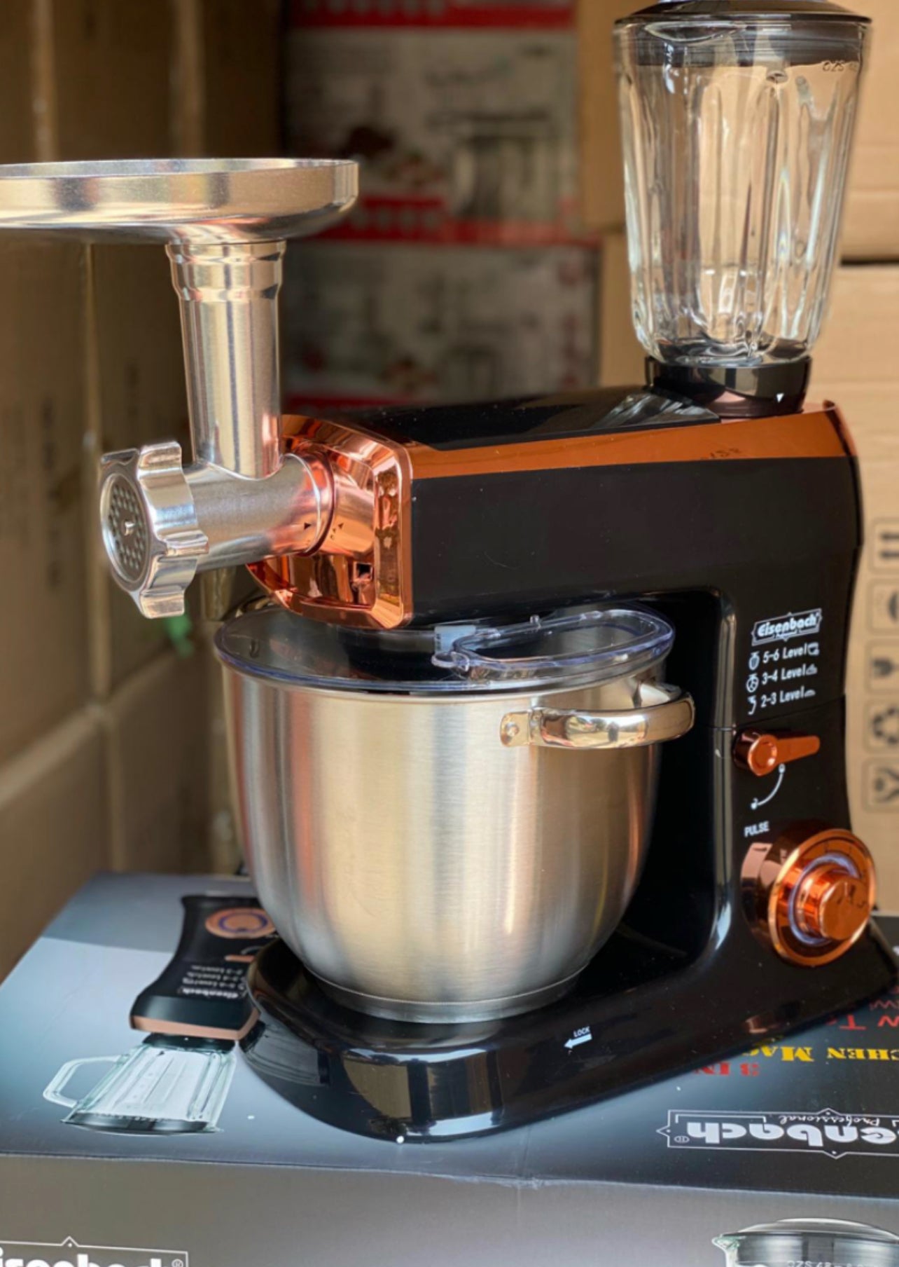Impastatrice Planetaria 2100W 7.5 Litri | Robot da Cucina 3 in 1 Compatto in Acciaio INOX