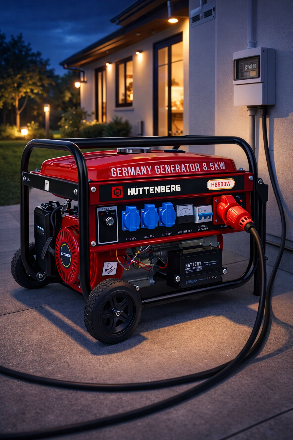 Generatore di Corrente 3,5 kW/ 3500 W Benzina 220V/380V