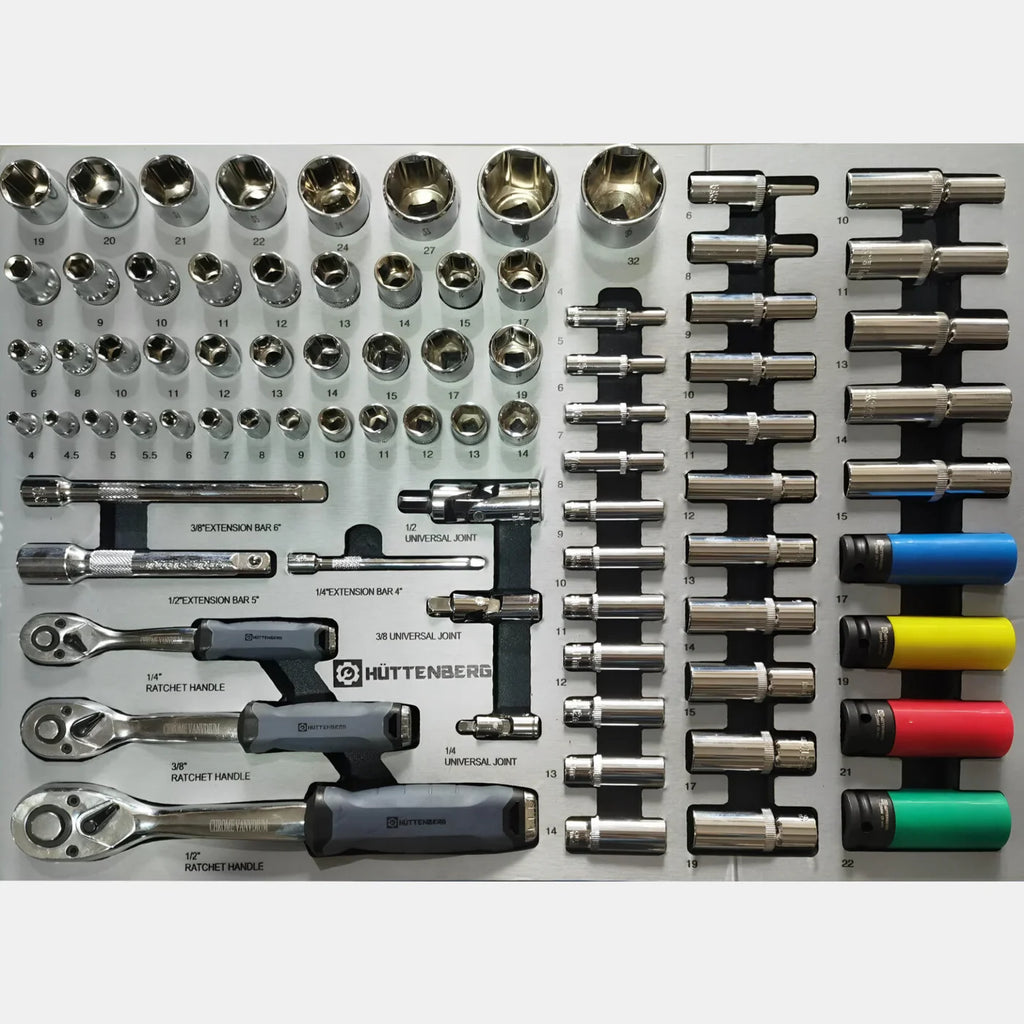 Carrello Portautensili Completo 8 Cassetti con 259 Utensili e Dinamometrica