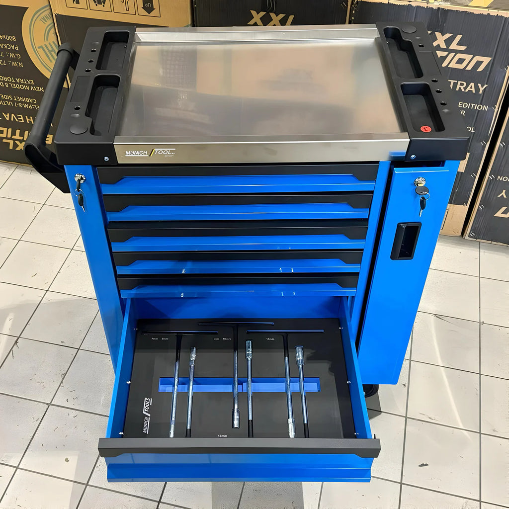 Carrello Portautensili Completo 8 Cassetti con 259 Utensili e Dinamometrica