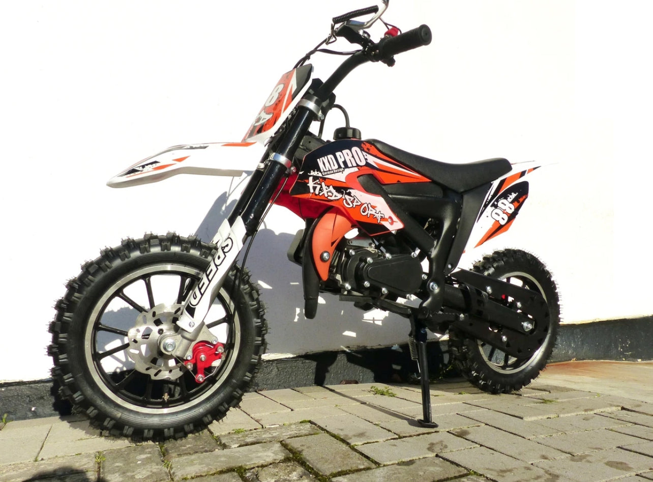Mini Cross 50cc Tuning per Bambini – Avviamento Easy-Start e Ruote da 10 45Km/h