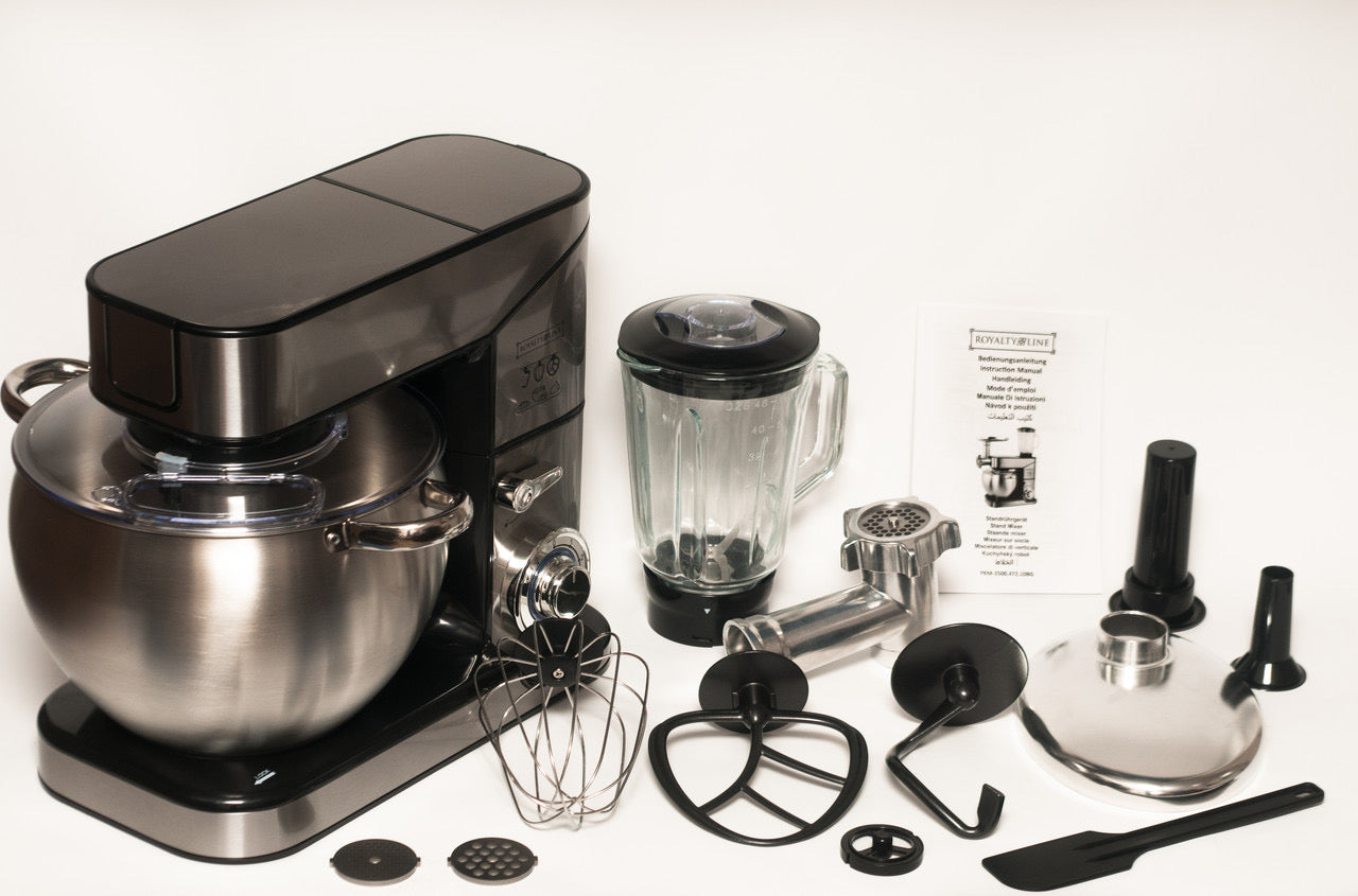 Impastatrice Planetaria Royalty Line 2500W 10 Litri | Robot da Cucina 3 in 1 in Acciaio INOX