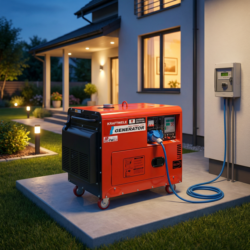 Generatore di Corrente Diesel 8,5 kW / 8500 W Professionale