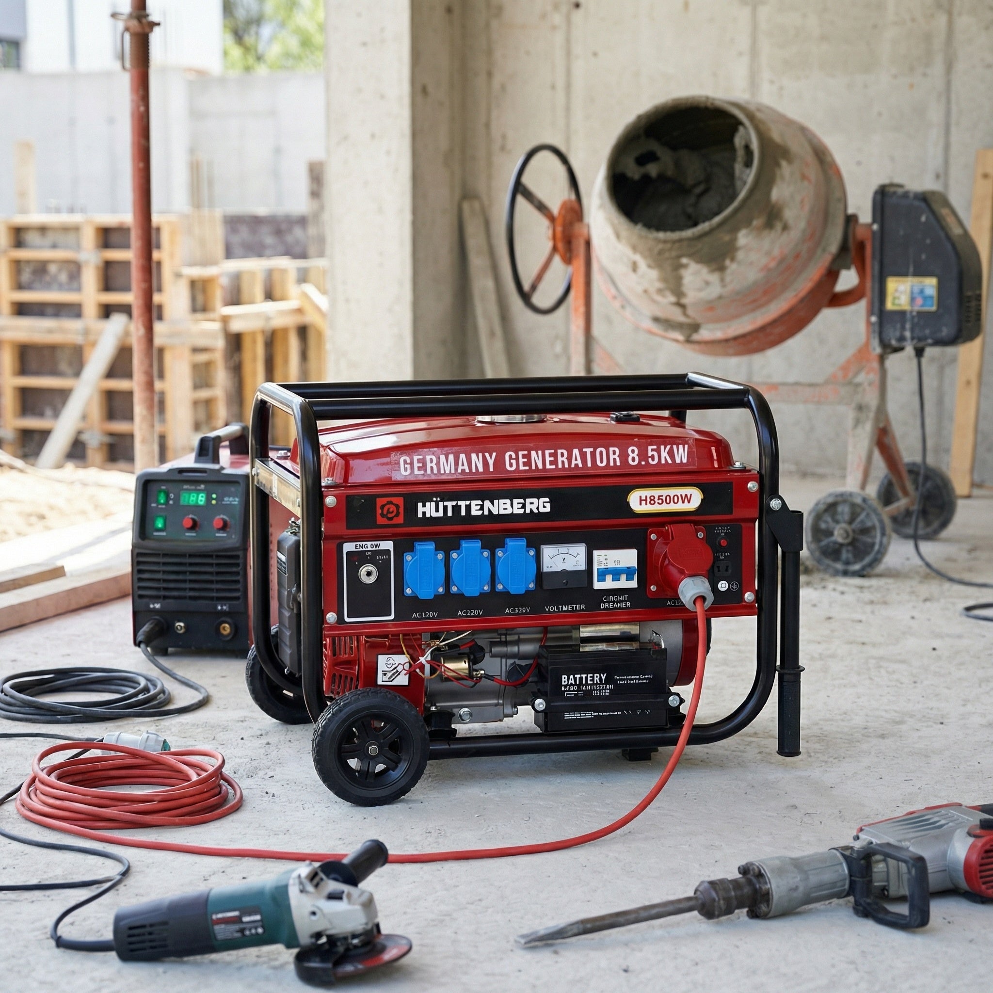 Generatore di Corrente 3,5 kW/ 3500 W Benzina 220V/380V
