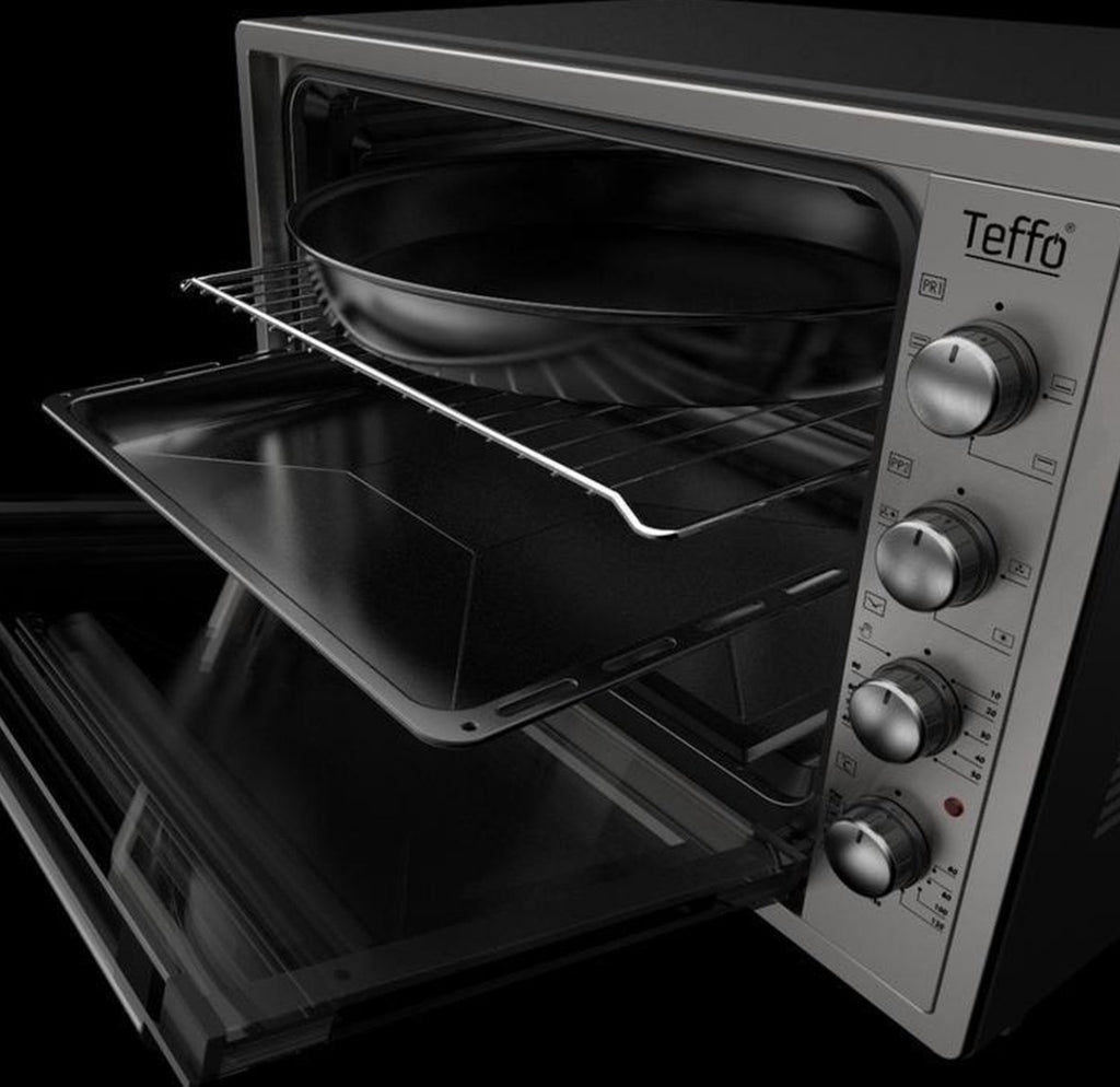 Forno Elettrico Ventilato Teffo 60 Litri 1900W | Temperatura Fino a 300°C e Doppio Vetro